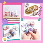 KUNMINGER 40 Rolls Washi Tape Set - 15 mm Wide Colored Masking Tape for Kids,Decorative Adhesive for DIY Crafts,Gift Wrapping, Scrapbooking Supplies,Bullet Journals,Planners,Party Decorations - Image 6